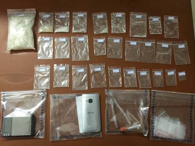 1050412毒蟲成毒販 警查獲市價破50萬毒品(圖示)
