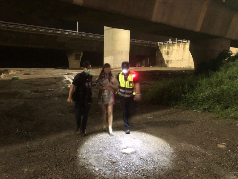 林口警破心房挽回一命