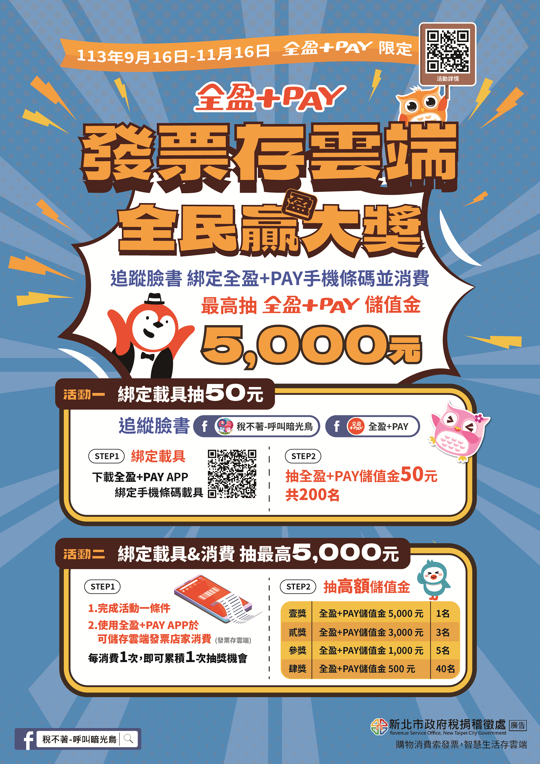 發票存雲端全民贏(盈)大獎
